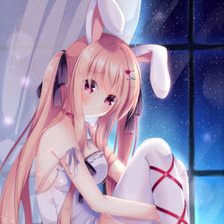 This is a pixiv picture whose title is 寂しがり屋のうさぎさん.