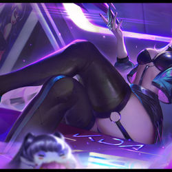 This is a pixiv picture whose title is kda伊芙琳.