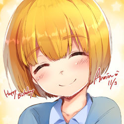 This is a pixiv picture whose title is ミン誕.