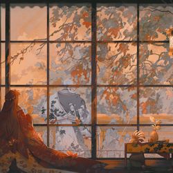 This is a pixiv picture whose title is “温室”.