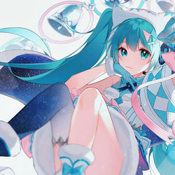 This is a pixiv picture whose title is miku.