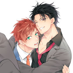 This is a pixiv picture whose title is 【同人】番外編同人誌の有償特典&WEBサイン会.