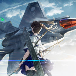 This is a pixiv picture whose title is 暁光.