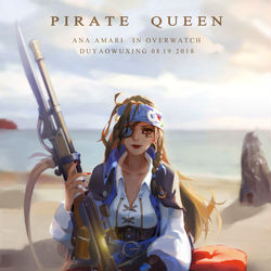 This is a pixiv picture whose title is 海盗安娜.