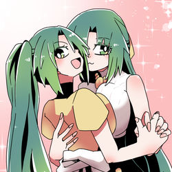 This is a pixiv picture whose title is 魅音と詩音.