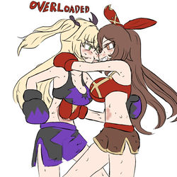 This is a pixiv picture whose title is アンバー&フィッシュル.
