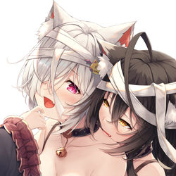 This is a pixiv picture whose title is ハロウィンくおんちゃんとせつなちゃん。.