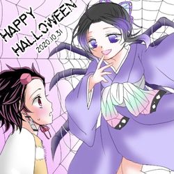 This is a pixiv picture whose title is しの炭　ハロウィンイラスト.
