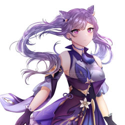 This is a pixiv picture whose title is 刻晴.