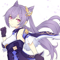 This is a pixiv picture whose title is 刻晴.