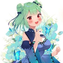 This is a pixiv picture whose title is 潤羽るしあ.