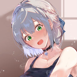This is a pixiv picture whose title is 蒸し団長.