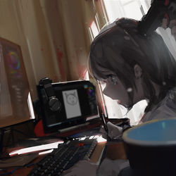 This is a pixiv picture whose title is 日常.