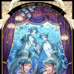 This is a pixiv picture whose title is リーチ誕.