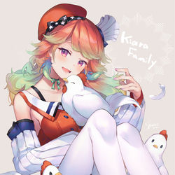 This is a pixiv picture whose title is Kiara Family.
