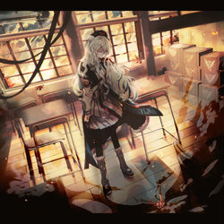 This is a pixiv picture whose title is 回憶.