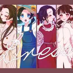 This is a pixiv picture whose title is 四季とお嬢さんとワンピース.