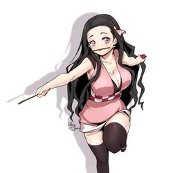 This is a pixiv picture whose title is 禰豆子.