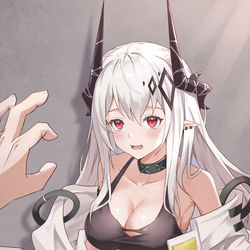 This is a pixiv picture whose title is 博士：让我康康！.