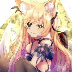 This is a pixiv picture whose title is ケモミミフィッシュル.