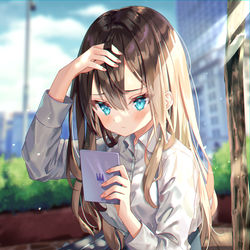 This is a pixiv picture whose title is 待ち合わせ10分前.