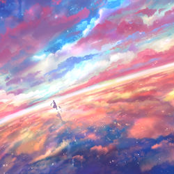 This is a pixiv picture whose title is 彩世の彼方.