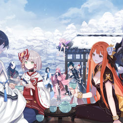 This is a pixiv picture whose title is City of Forever 7 Days.