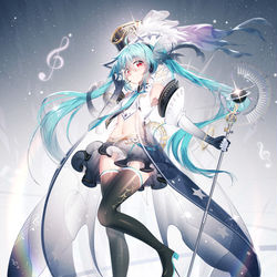 This is a pixiv picture whose title is MIKU 闪耀.