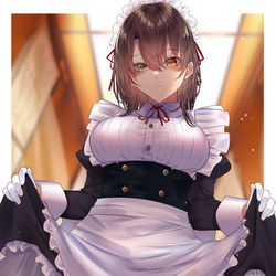 This is a pixiv picture whose title is メイドさん.