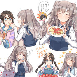 This is a pixiv picture whose title is りんごうさぎと霧子.