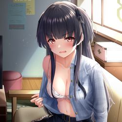 This is a pixiv picture whose title is ふゆにこんなことさせて、覚悟できてるんでしょうね.