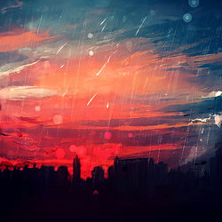 This is a pixiv picture whose title is 時雨.