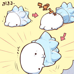 This is a pixiv picture whose title is お尻に見えるハミちゃん。.