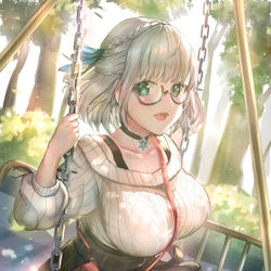 This is a pixiv picture whose title is 公園デート.