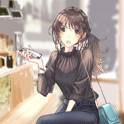 This is a pixiv picture whose title is 待ち合わせ.