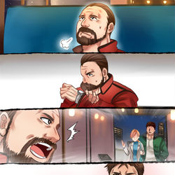This is a pixiv picture whose title is リベ２のバリーとジルの手紙より.