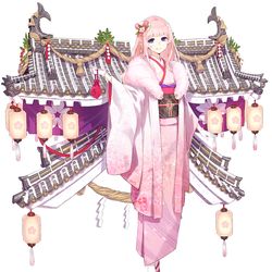 This is a pixiv picture whose title is 御城プロジェクト:RE 「[正月]姫路城」.
