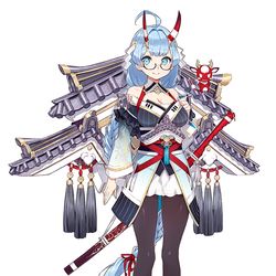 This is a pixiv picture whose title is 御城プロジェクト:RE 「鶴島城」.