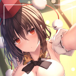 This is a pixiv picture whose title is 自撮り射命丸.