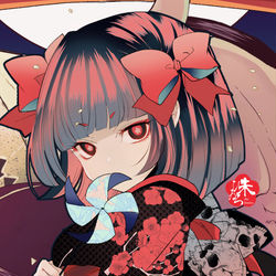 This is a pixiv picture whose title is 赤ゐ墓.