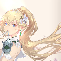 This is a pixiv picture whose title is 精灵呆鹅.