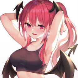 This is a pixiv picture whose title is 小悪魔さんと運動.