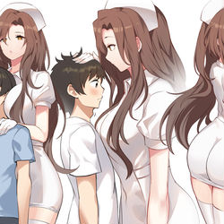 This is a pixiv picture whose title is 身長測定.