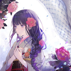 This is a pixiv picture whose title is 龍に恋う.