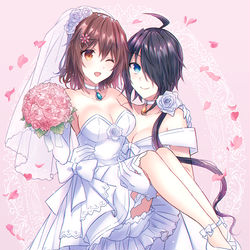 This is a pixiv picture whose title is 二人の愛に永久の祝福を.