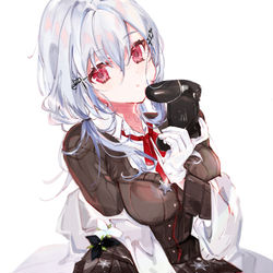 This is a pixiv picture whose title is ゲームする？.