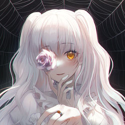 This is a pixiv picture whose title is 💜.