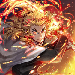 This is a pixiv picture whose title is 煉獄さん.