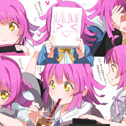 This is a pixiv picture whose title is 📡天王寺璃奈ちゃん表情集.