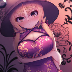 This is a pixiv picture whose title is チャイナドレス諏訪子ちゃん.